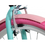 Dámsky retro bicykel 26" Lavida 3-prevodový rám 17,5" Modrý, ružové kolesá